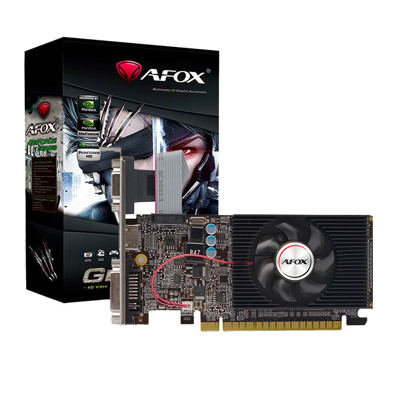 Placa De Video Afox GeForce GT610 1GB DDR3 64 Bit AF610 1024D3L5