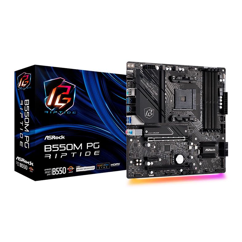 Placa Mae Asrock B M Pg Riptide Ddr Socket Am M Atx Chipset Amd