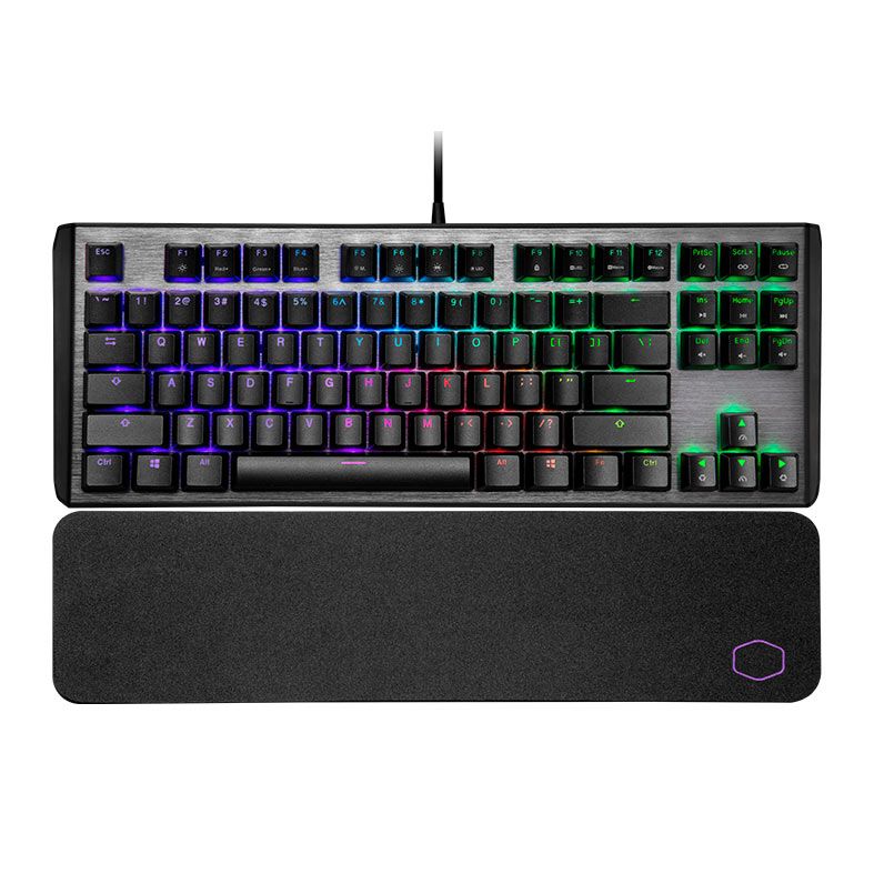 Teclado Mecanico Gamer Cooler Master Ck V Rgb Switch Azul Ck