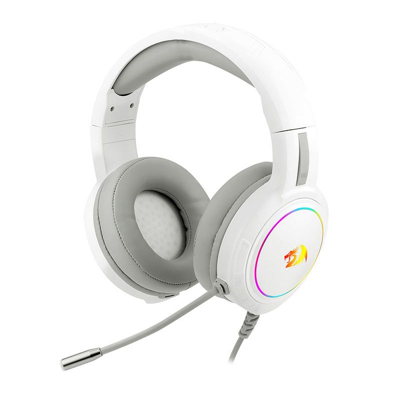 Headset Gamer Redragon Mento Rgb Drivers Mm Branco H W Pichau