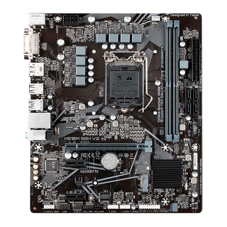 Placa Mae Gigabyte H M S H V Ddr Socket Lga M Atx Chipset