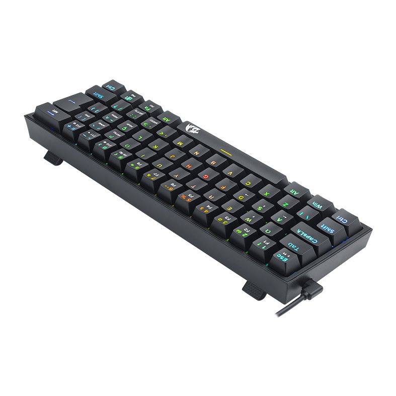 Teclado Mecanico Gamer Redragon Fizz Rgb Abnt Switch Marron