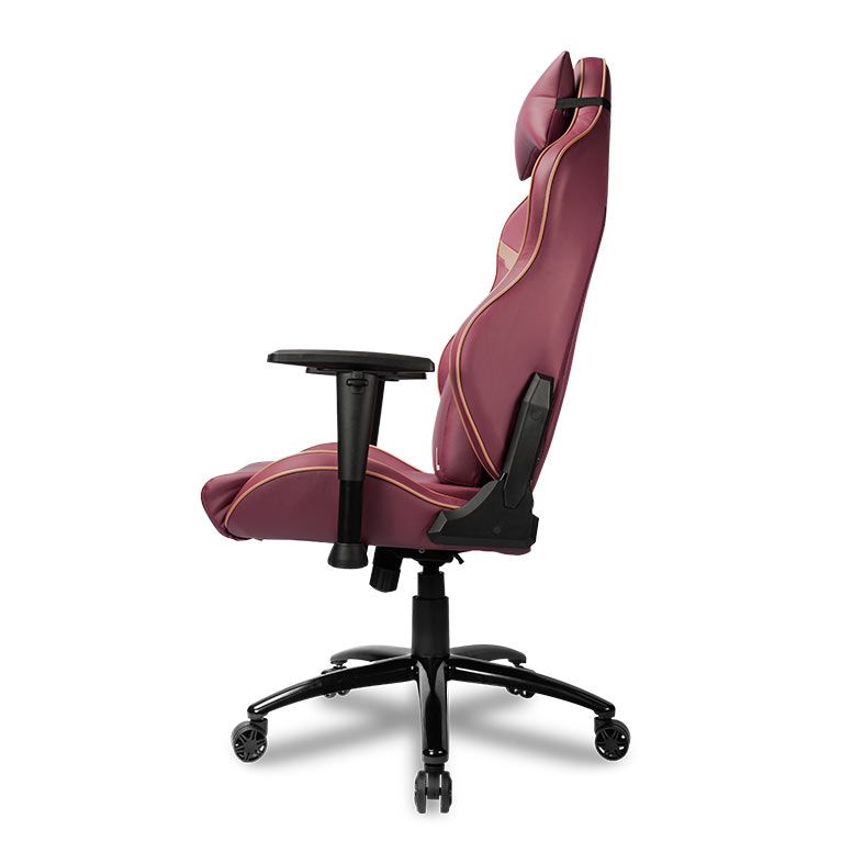 Cadeira Gamer Pichau Omega L Espuma Moldada Vermelho E Dourado Pg