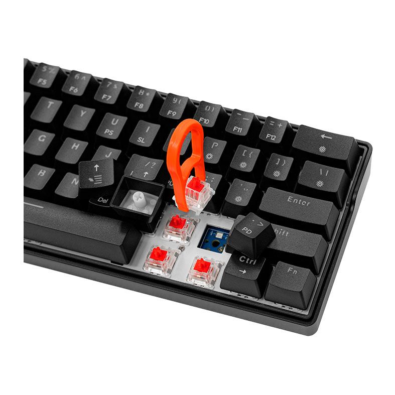 Teclado Mecanico Pichau Virgo Rgb Ansi Switch Gateron Vermelho Preto