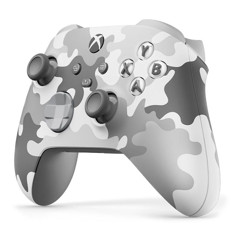 Controle Microsoft Xbox Artic Camo Edicao Especial Wireless Qau