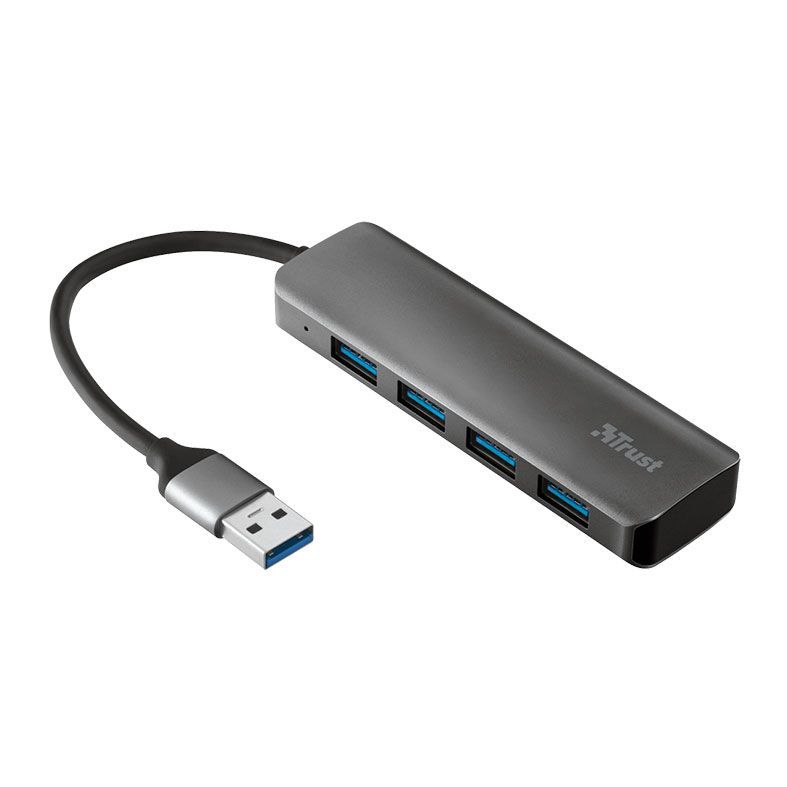 Hub Trust Halyx 4 Portas USB A 3 2 T23327 Pichau