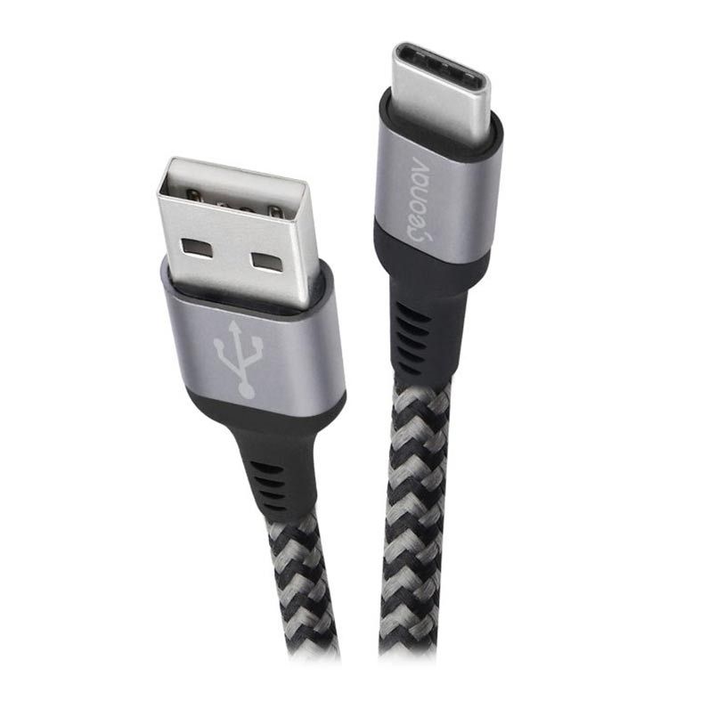 Cabo Usb C Para Usb Geonav M Nylon Tran Ado Cinza Ucc Pichau