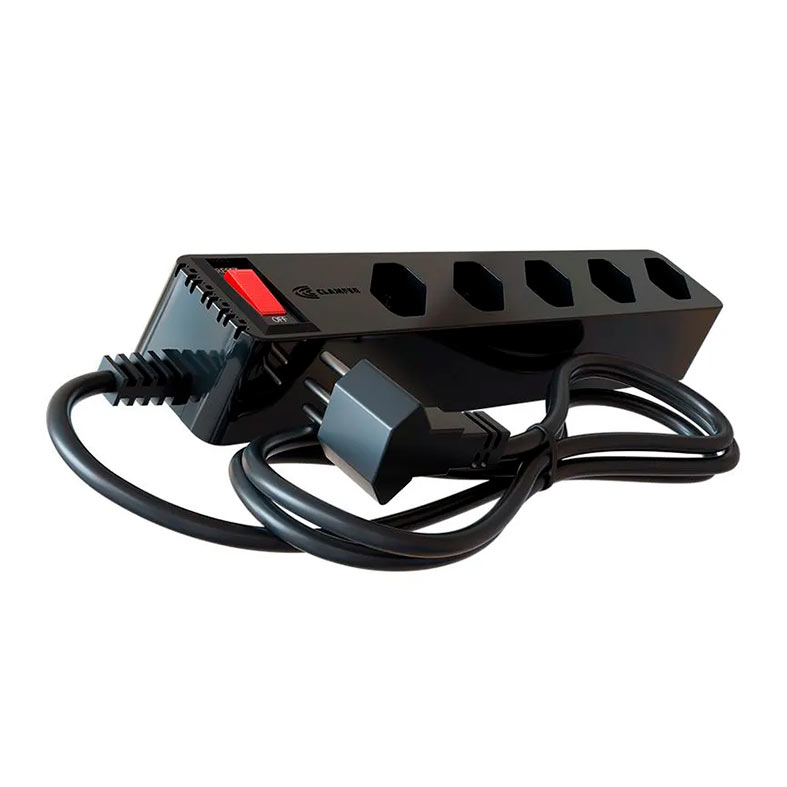 Filtro de Linha DPS Clamper iClamper Energia 5 Tomadas LCF, 1m, Preto, 023459 - miniatura 4
