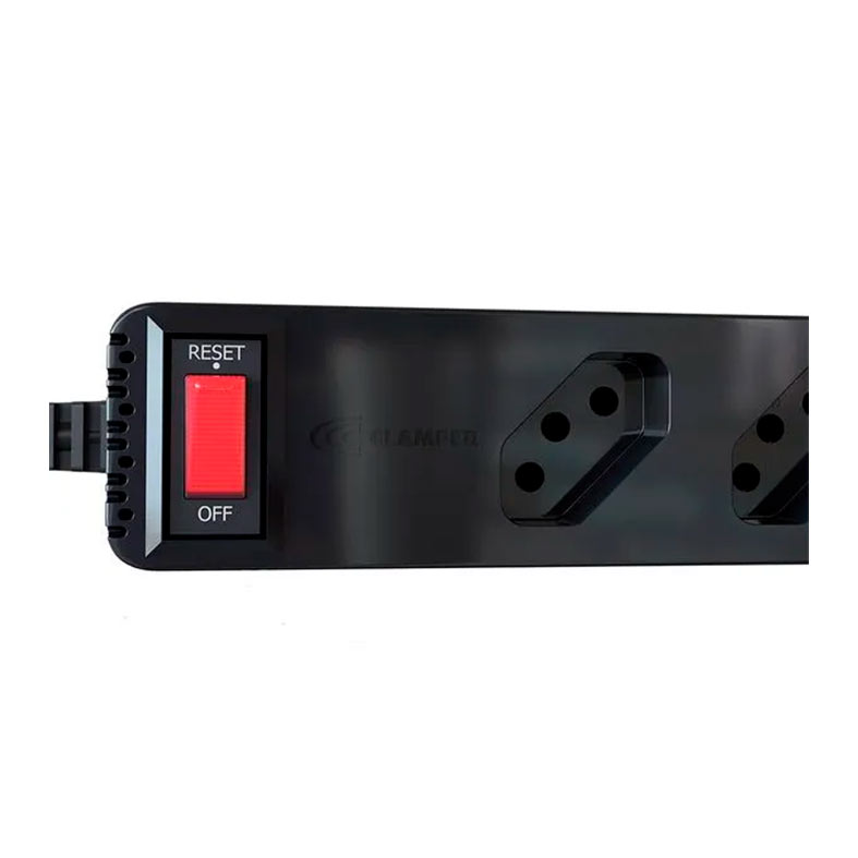 Filtro de Linha DPS Clamper iClamper Energia 5 Tomadas LCF, 1m, Preto, 023459 - miniatura 5