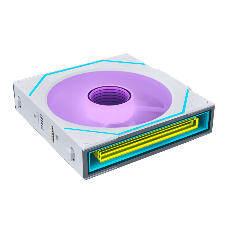 Ventoinha Lian Li Uni Fan SL Infinity Wireless Reverse, RGB, 120mm, Branco, 12RSLIN1W1W - miniatura 3