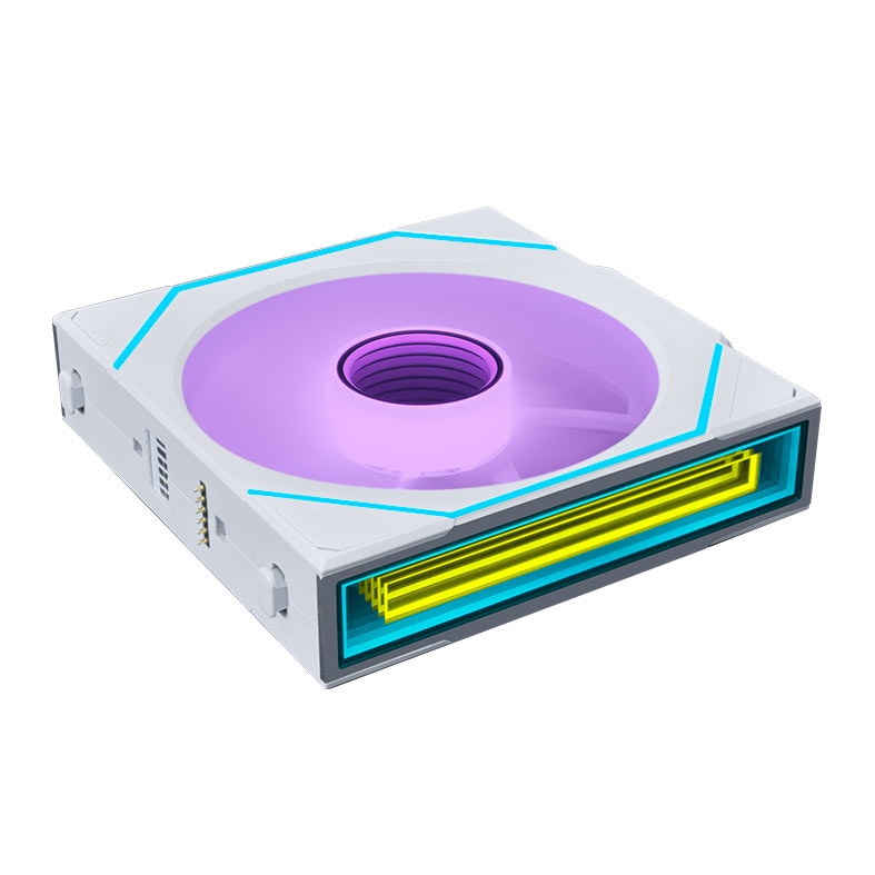 Ventoinha Lian Li Uni Fan SL Infinity Wireless, RGB, 120mm, Branco, 12SLIN1W1W - miniatura 3