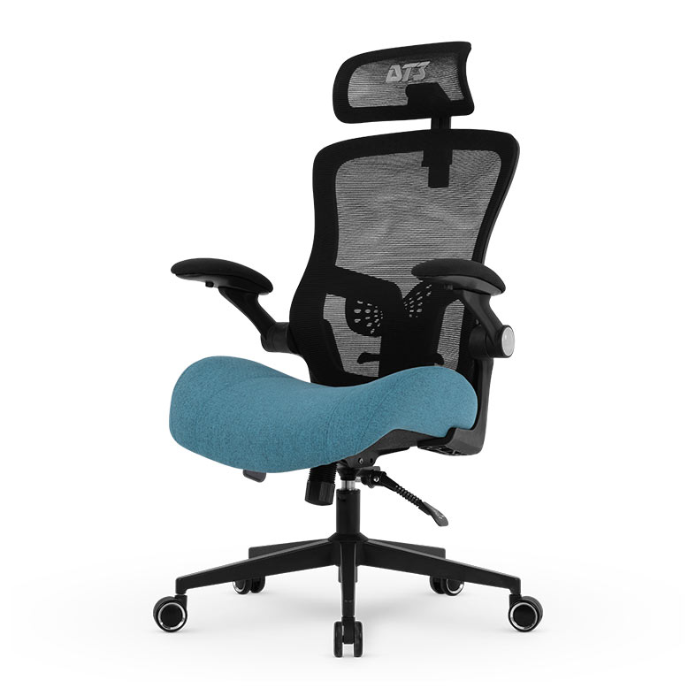 Cadeira Office DT3 Vita Super H, Preto e Azul, 14248-9 - miniatura 4