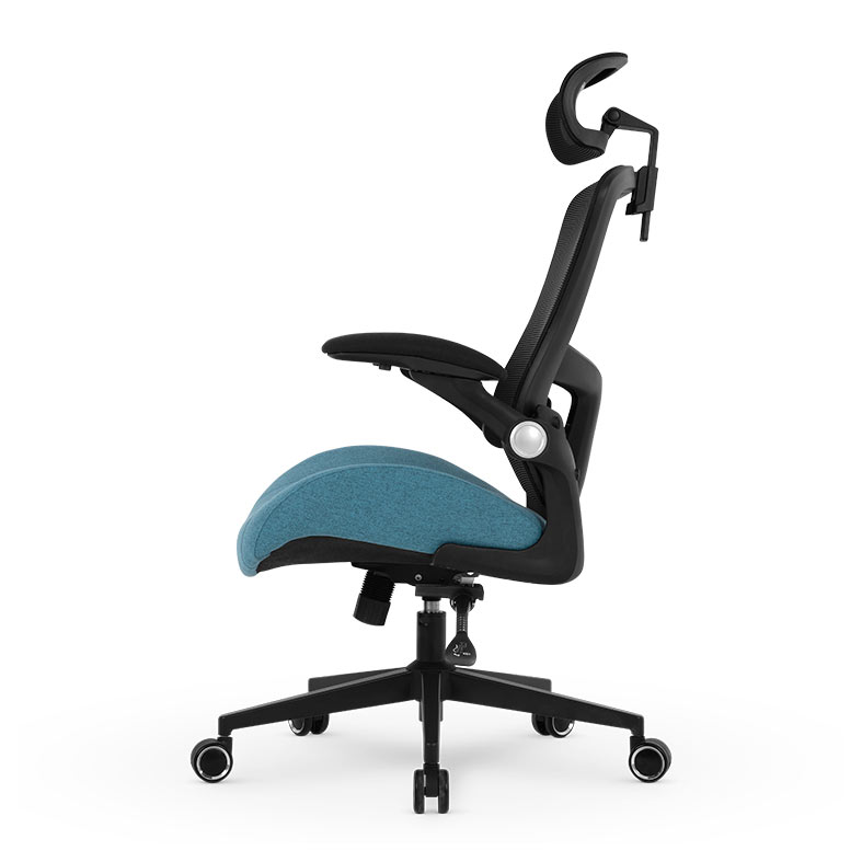 Cadeira Office DT3 Vita Super H, Preto e Azul, 14248-9 - miniatura 6