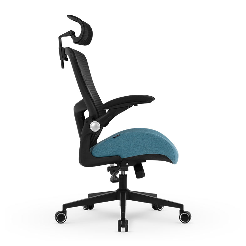 Cadeira Office DT3 Vita Super H, Preto e Azul, 14248-9 - miniatura 5