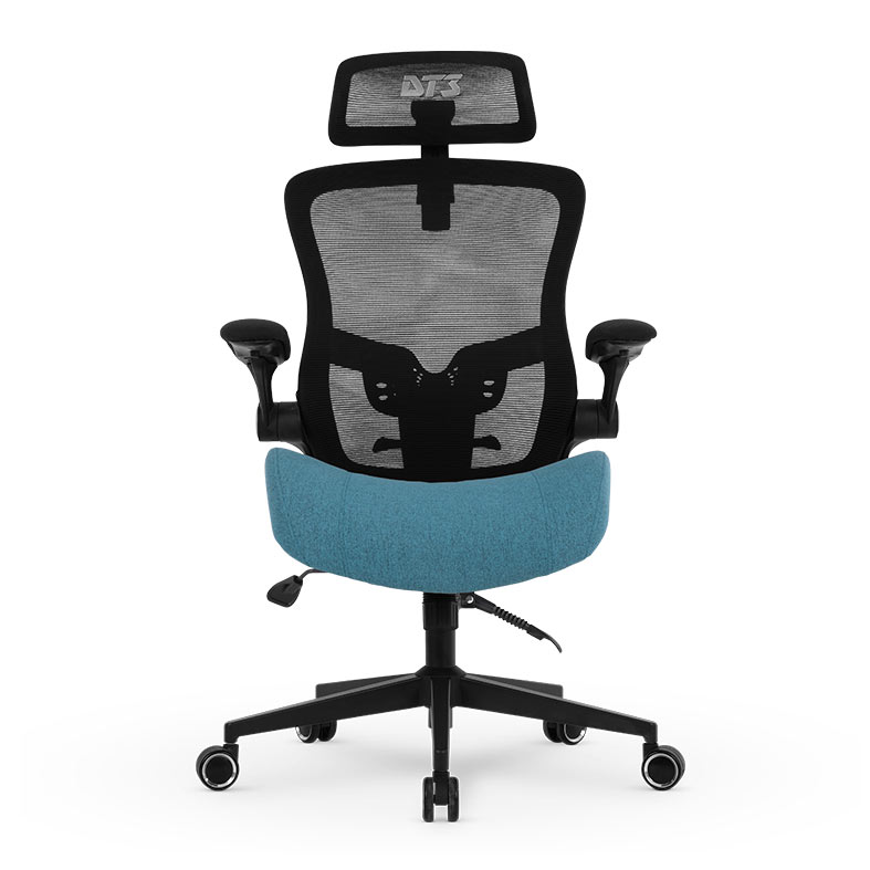 Cadeira Office DT3 Vita Super H, Preto e Azul, 14248-9 - imagem 1