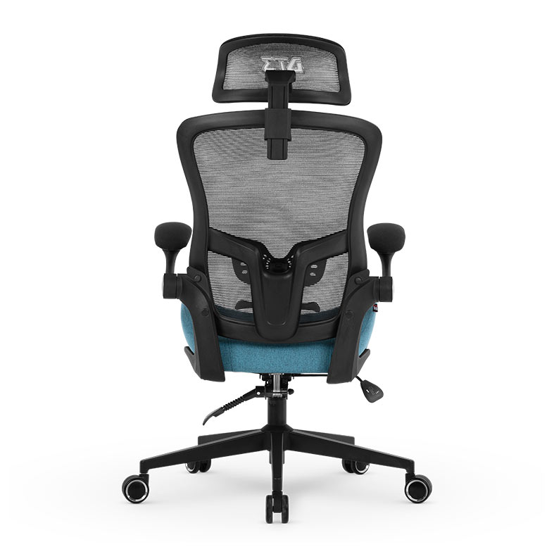 Cadeira Office DT3 Vita Super H, Preto e Azul, 14248-9 - miniatura 9