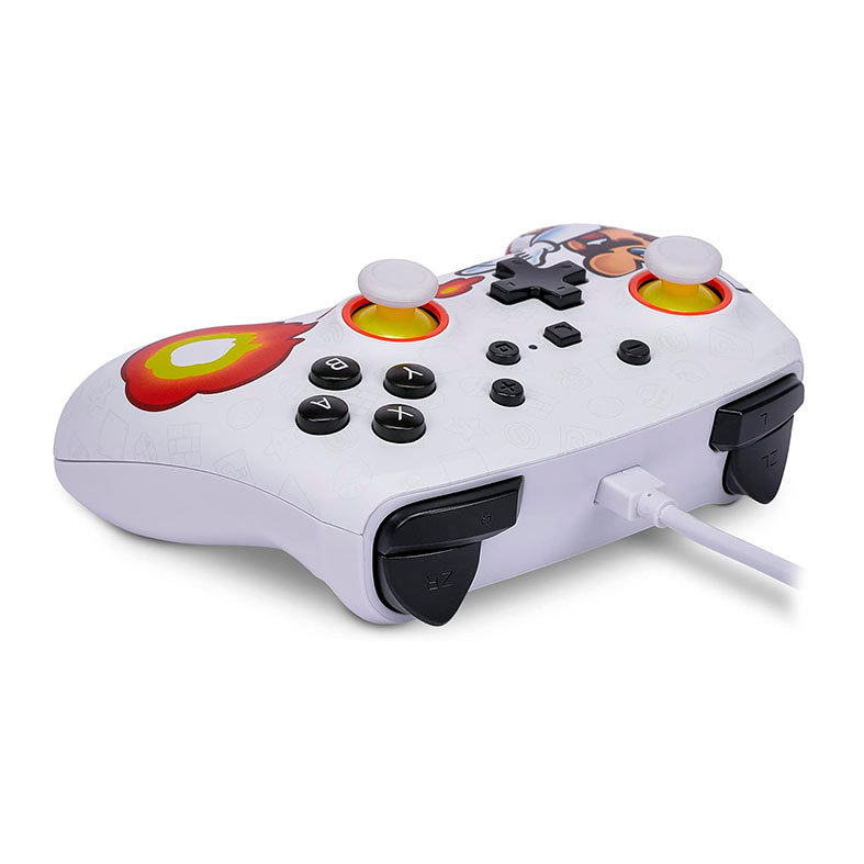 Controle PowerA Fireball Mario, USB, Para Nintendo Switch, Branco, 1526549-01 - miniatura 6