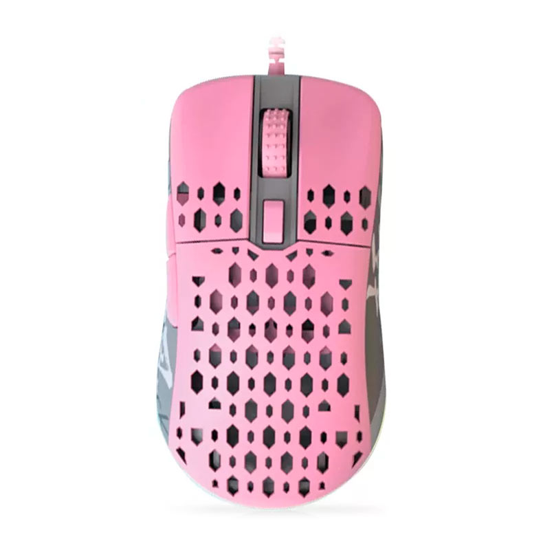 Mouse Gamer Darmoshark M1, RGB, 16000DPI, 6 Botoes, Rosa, 2-MG-M1-PK-WW - imagem 1