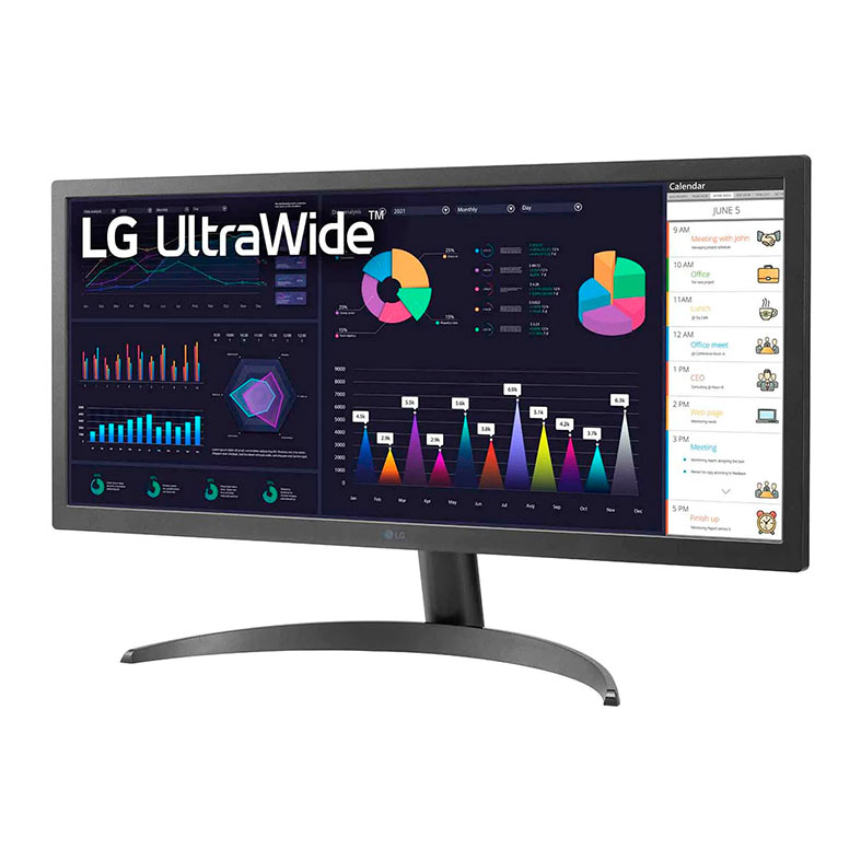 Monitor LG 26WQ500-B, 26 Pol. IPS, WFHD, 1ms, 75Hz, Freesync, HDMI, 26WQ500-B - miniatura 5