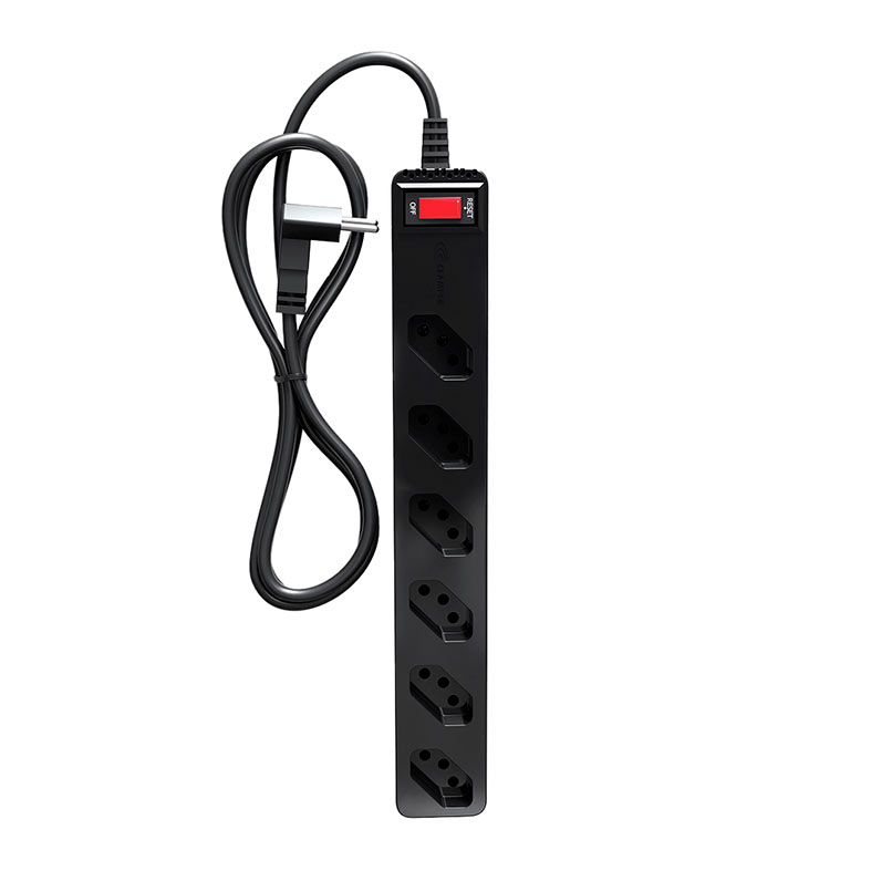 Filtro de Linha DPS Clamper iClamper Energia 6 Tomadas LCF, 1.5m, Preto, 29802