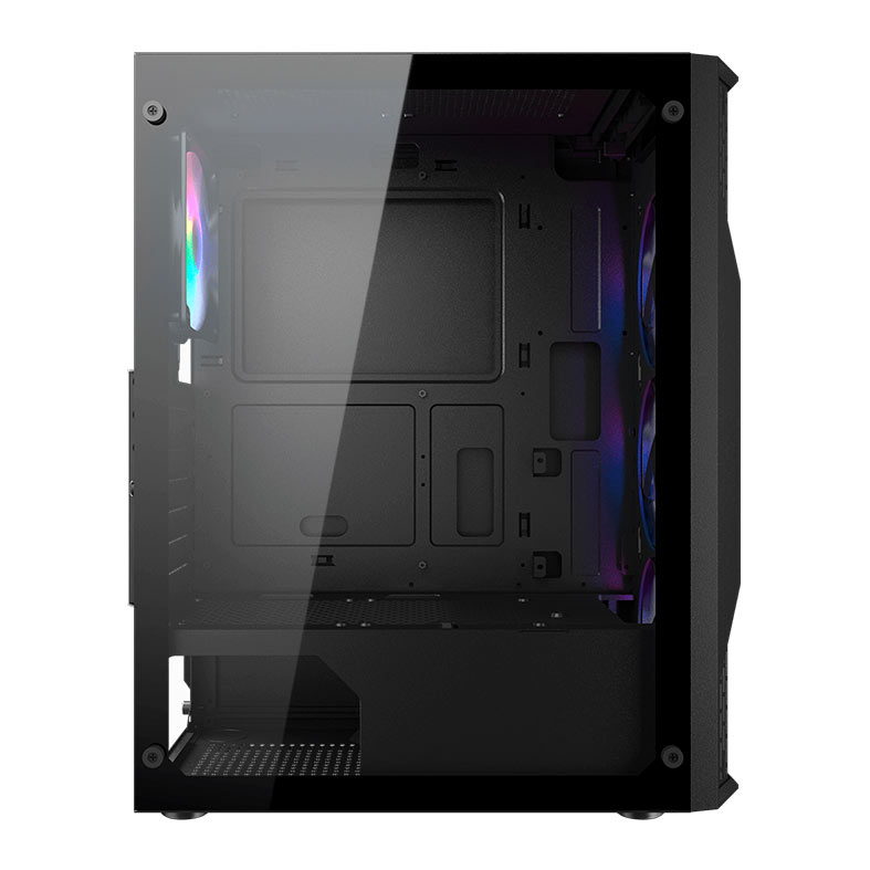Gabinete Gamer Cougar MX110, RGB, Mid Tower, Lateral de Vidro, Com 4 Fans, Preto, 382BD20.0001 - miniatura 7