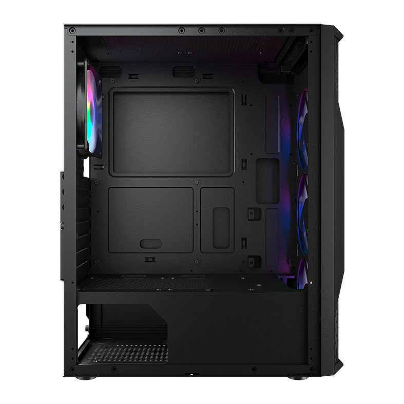Gabinete Gamer Cougar MX110, RGB, Mid Tower, Lateral de Vidro, Com 4 Fans, Preto, 382BD20.0001 - miniatura 8