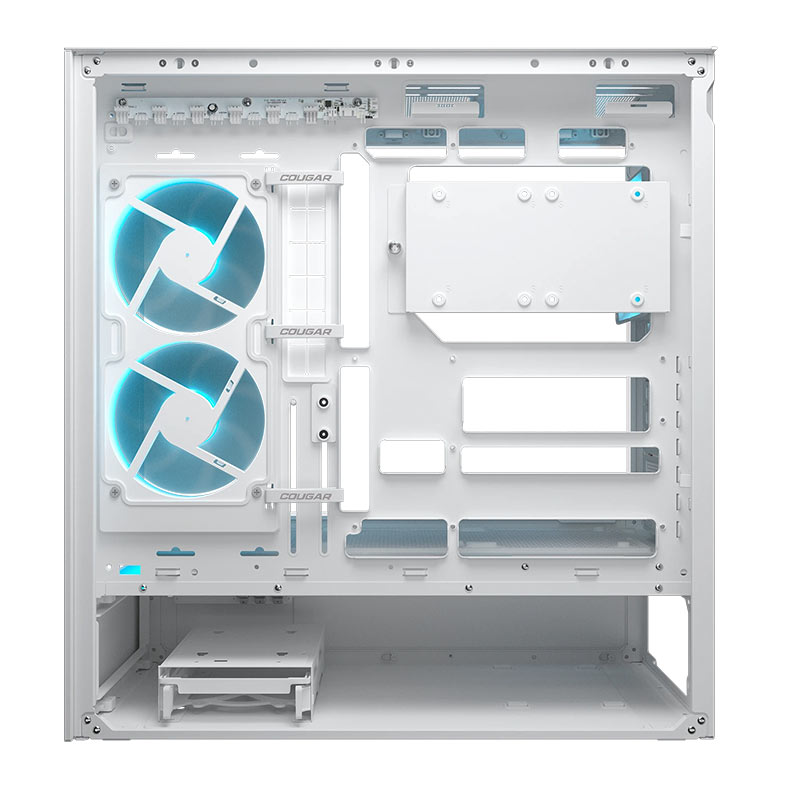 Gabinete Gamer Cougar CFV235, ARGB, Mid-Tower, Lateral de Vidro, Com 2 Fans, Branco, 382DA40.0002 - miniatura 6