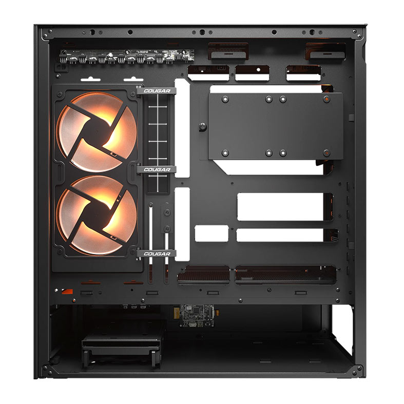 Gabinete Gamer Cougar CFV235 Vision, RGB, Mid Tower, Lateral de Vidro, Com 2 Fans, Preto, 382DA40.0003 - miniatura 7