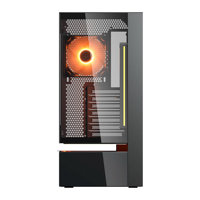 Gabinete Gamer Cougar CFV235 Vision, RGB, Mid Tower, Lateral de Vidro, Com 2 Fans, Preto, 382DA40.0003 - miniatura 3