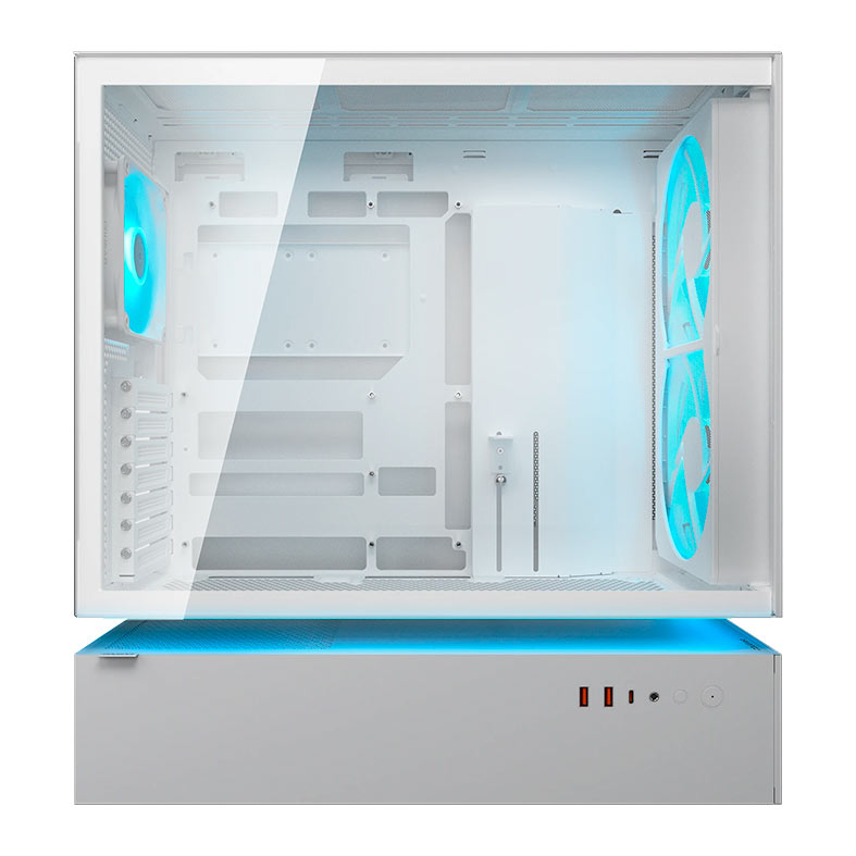 Gabinete Gamer Cougar CFV235 Mesh, RGB, Mid Tower, Lateral de Vidro, Com 3 Fans, Branco, 382DA40.0006 - miniatura 5