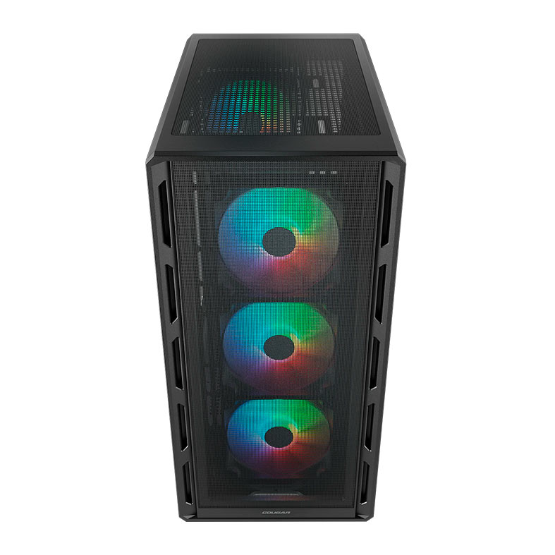 Gabinete Gamer Cougar Airface Pure, RGB, Mid-Tower, Lateral de Vidro, Com 4 Fans, Preto, 382GA50.0001 - miniatura 5