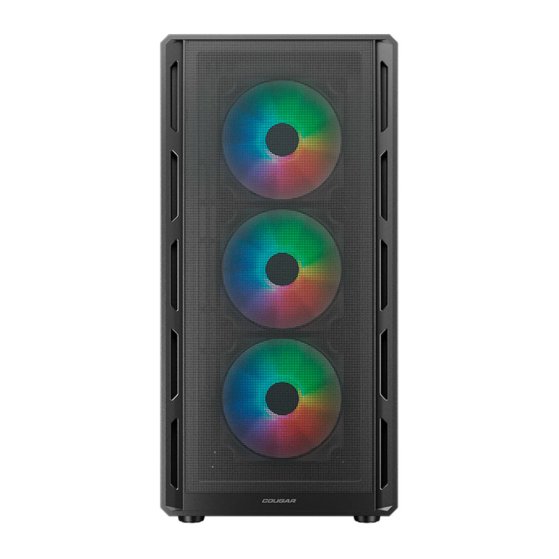 Gabinete Gamer Cougar Airface Pure, RGB, Mid-Tower, Lateral de Vidro, Com 4 Fans, Preto, 382GA50.0001 - miniatura 4