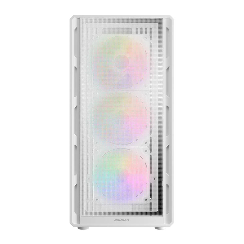 Gabinete Gamer Cougar Airface Pure, RGB, Mid-Tower, Lateral de Vidro, Com 3 Fans, Branco, 382GA50.0002 - miniatura 4