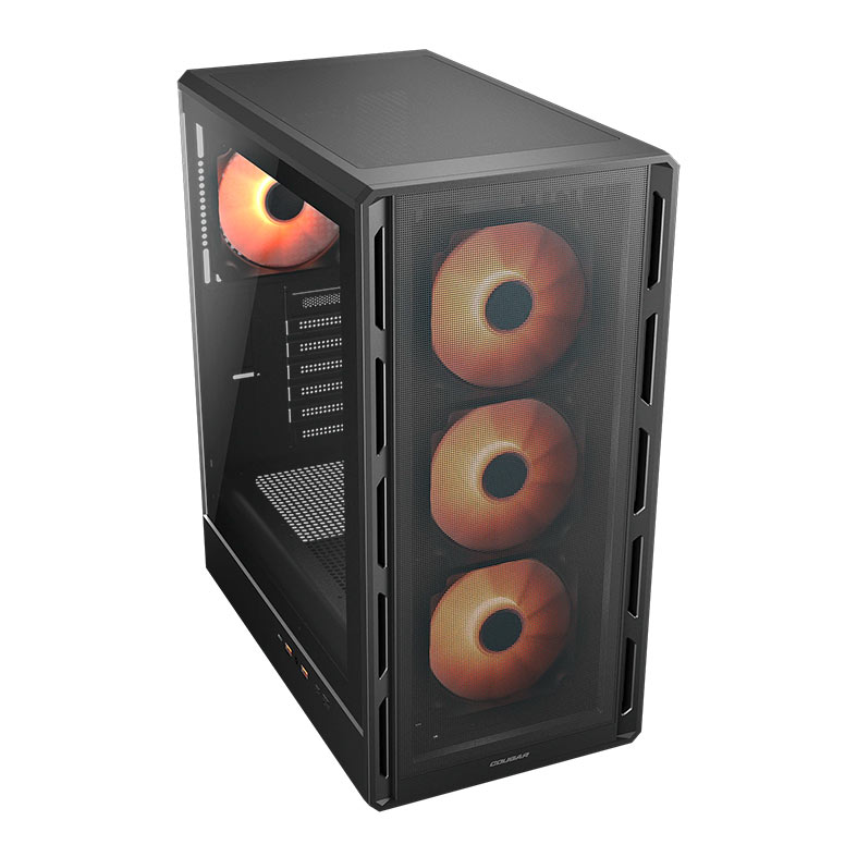 Gabinete Gamer Cougar Airface Pure Pro, ARGB, Mid-Tower, Lateral de Vidro, Com 4 Fans, Preto, 382GA50.0003 - miniatura 3