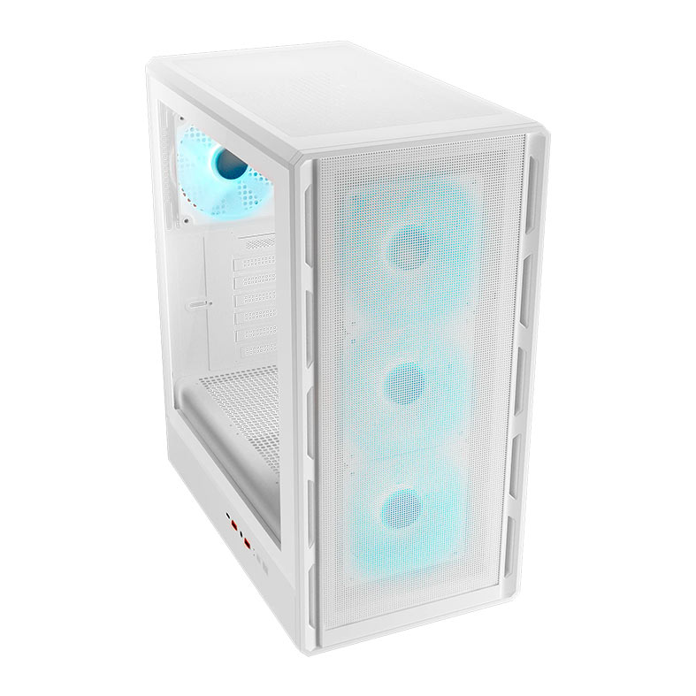 Gabinete Gamer Cougar Airface Pure Pro, ARGB, Mid-Tower, Lateral de Vidro, Com 3 Fans, Branco, 382GA50.0004 - miniatura 3