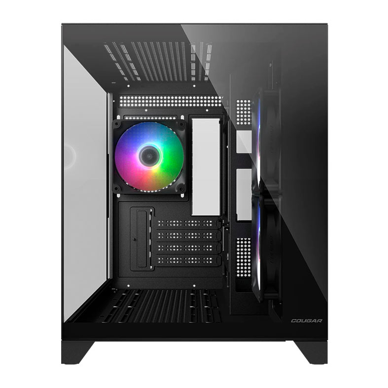 Gabinete Gamer Cougar FV150 Mini, RGB, Mini-Tower, Lateral de Vidro, Com 3 Fans, Preto, 382QA60.0001 - miniatura 4