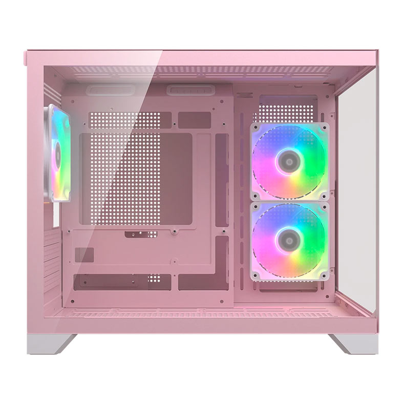Gabinete Gamer Cougar FV150 Mini, RGB, Mini-Tower, Lateral de Vidro, Com 3 Fans, Rosa, 382QA60.0004 - miniatura 5