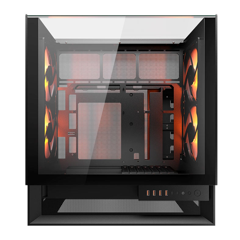 Gabinete Gamer Cougar OmnyX, RGB, Mid Tower, Lateral de Vidro, Com 4 Fans, Preto, 382WA30.0001 - miniatura 5