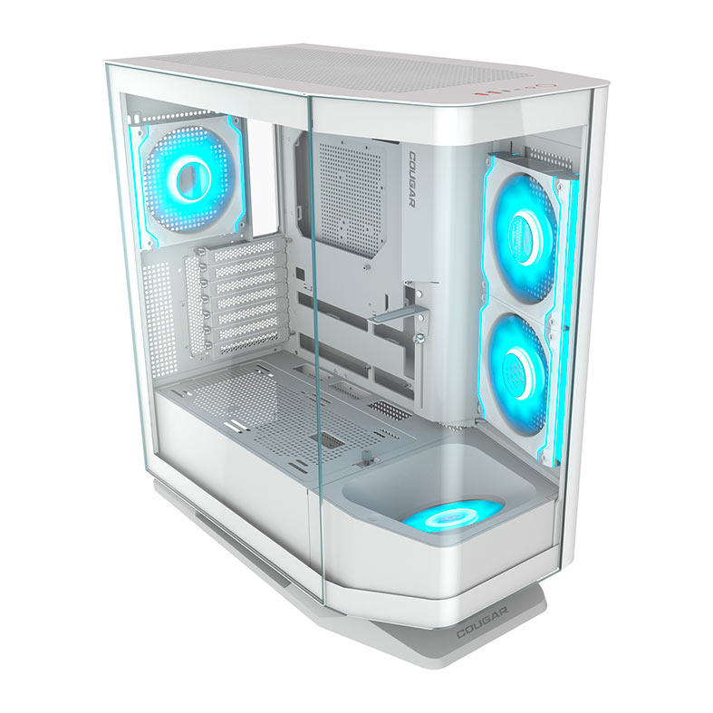 Gabinete Gamer Cougar FV270 RGB, Mid-Tower, Lateral de Vidro, Com 4 Fans, Branco, 3858M60.0006 - miniatura 3