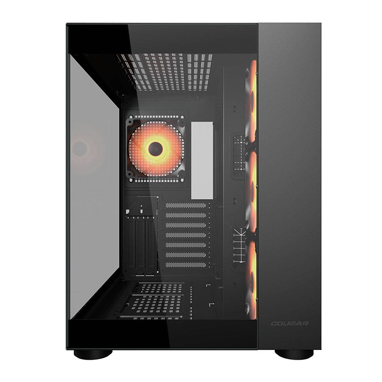 Gabinete Gamer Cougar FV150, RGB, Mid-Tower, Lateral de Vidro, Com 4 Fans, Preto, 385KA10.0001 - miniatura 4