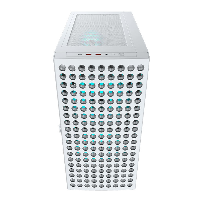 Gabinete Gamer Cougar Airface Eco RGB, Mid-Tower, Lateral de Vidro, Com 3 Fans, Branco, 385YA20.0002 - miniatura 4