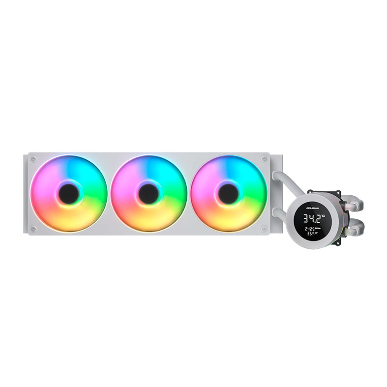 Water Cooler Cougar Poseidon Vistek, ARGB, 360mm, Branco, 3MPVA360.0002 - miniatura 3