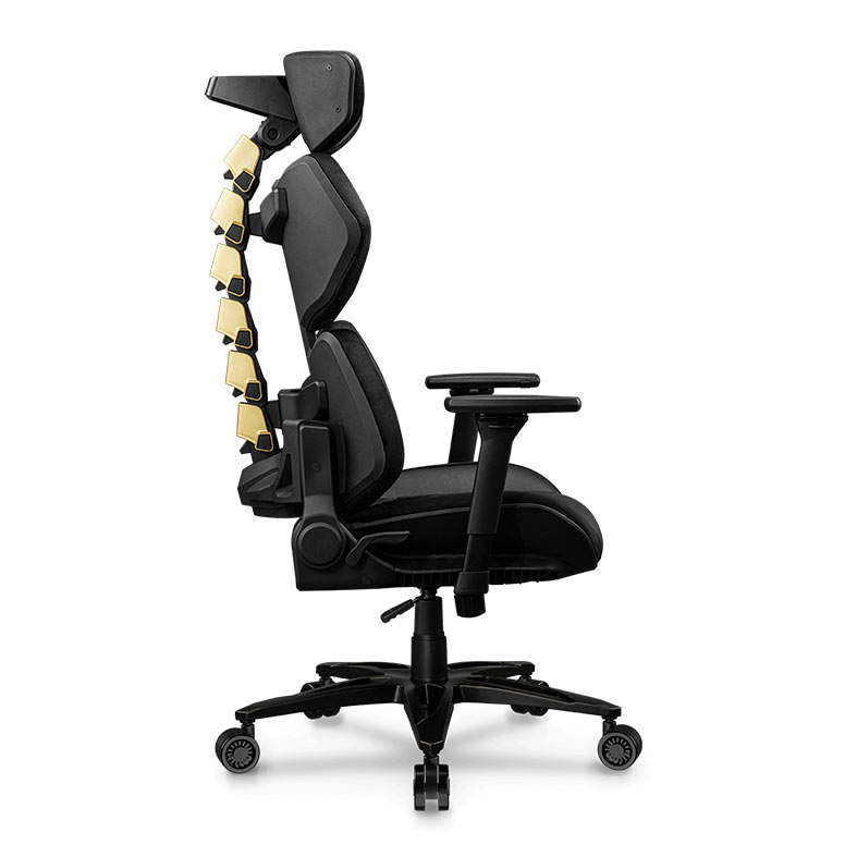 Cadeira Gamer Cougar Terminator Elite Gold, Preto, 3MTREGLB.0001 - miniatura 6