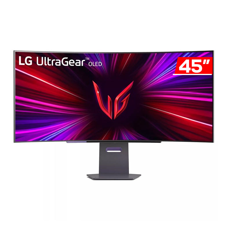 Monitor Gamer LG UltraGear, 45 Pol, OLED, Curvo, 2k QHD, 0.03ms, 240Hz, FreeSync, G-Sync, HDMI/DP, 45GS95QE-B - imagem 1