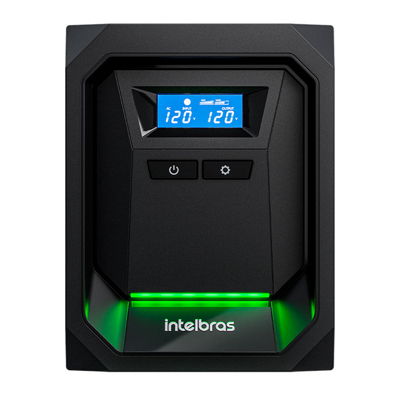 Nobreak Gamer Intelbras, RGB, 1000VA/700W Senoidal, Bivolt, Preto, 4820120 - miniatura 3