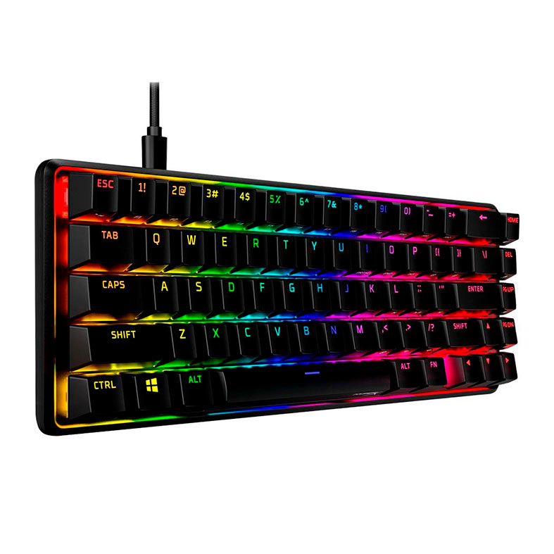 Teclado Mecanico Gamer HyperX Alloy Origins, RGB, 65 %, Switch Red, Preto, 4P5D6AAABA - miniatura 4