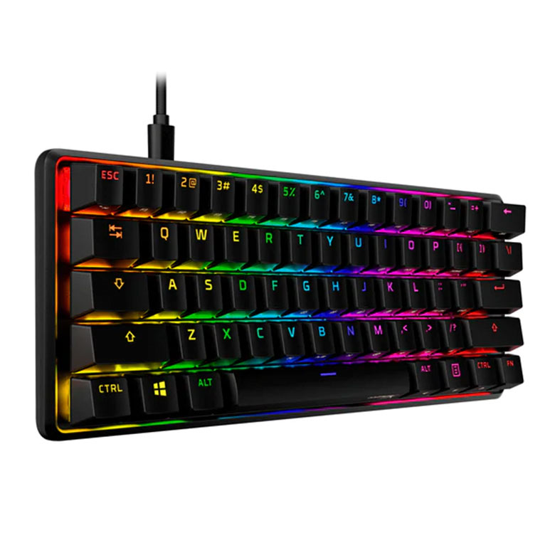Teclado Mecanico Gamer HyperX Alloy Origins, RGB, Switch Vermelho, Preto, 4P5N4AAABA - miniatura 3