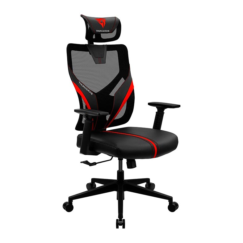 Cadeira Gamer ThunderX3 YAMA1 Ergonômica Preta/Vermelha, 69675 - miniatura 3