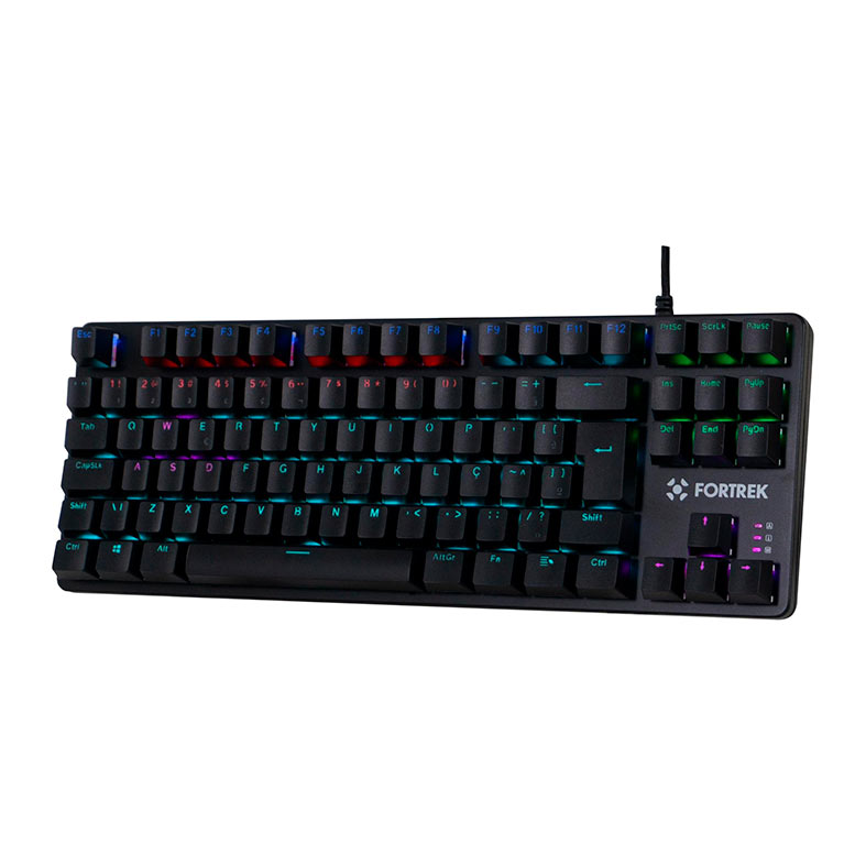 Teclado Mecanico Fortrek Black Hawk Compacto, Rainbow, ABNT2, Switch Brown, Preto, 75939 - miniatura 4