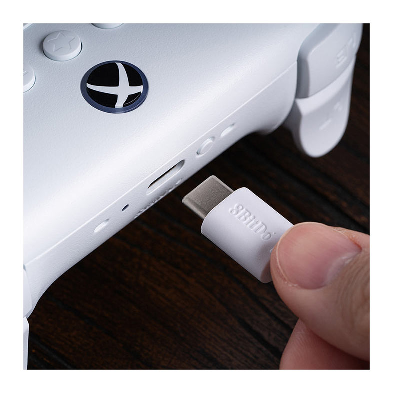 Controle 8BitDo Ultimate3-Mode, Bluetooth, Para Xbox, Branco, 81HB01D - miniatura 5